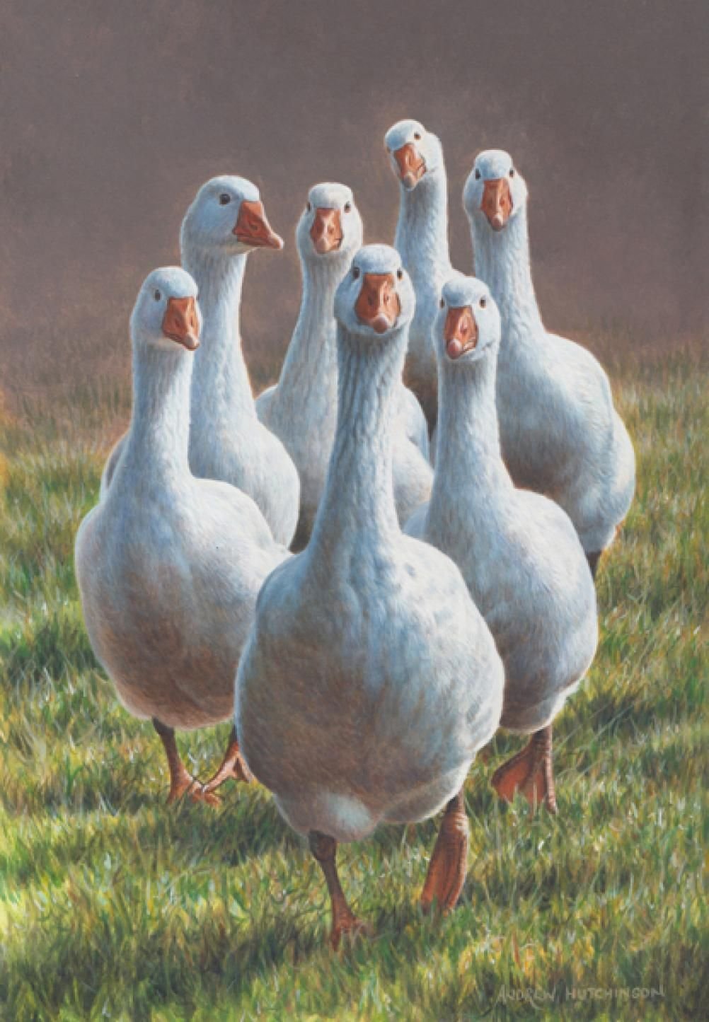 Картина гуси