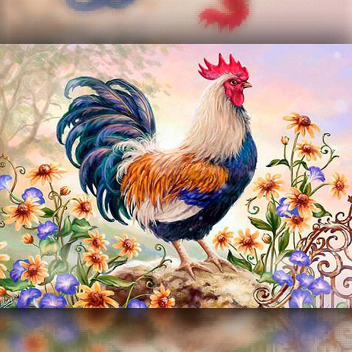 Петух курица цыпленок