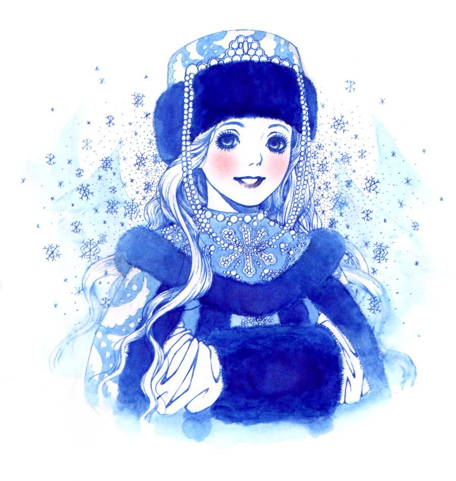 Наряды для Снегурочки рисование