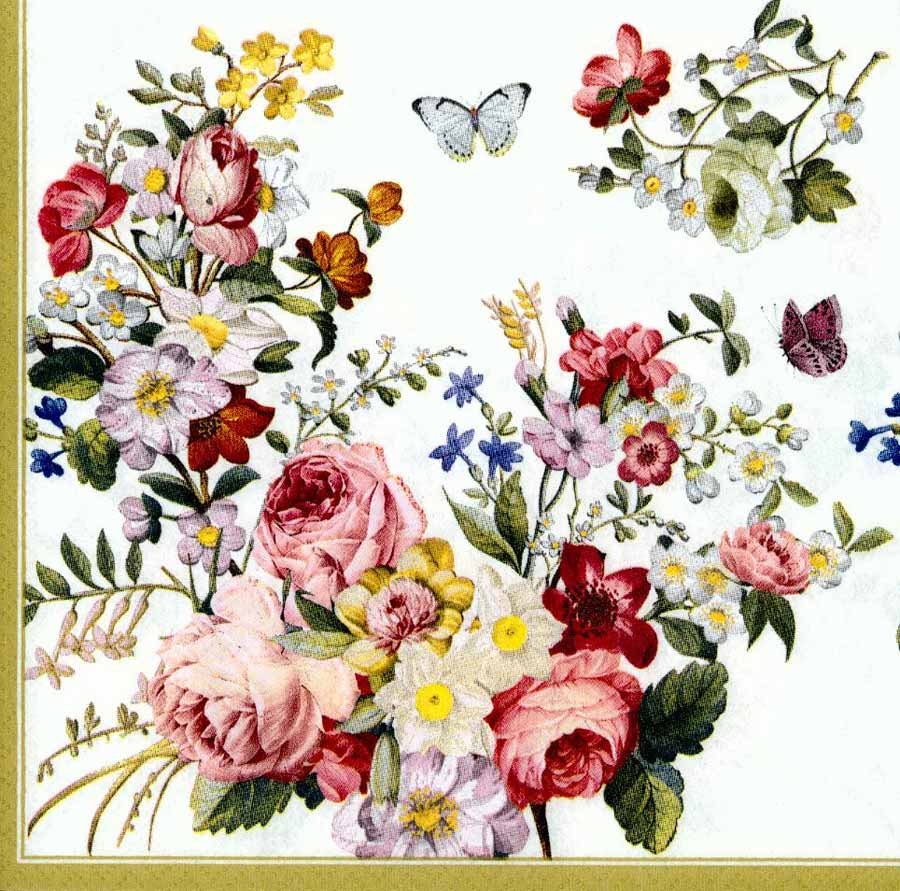 Цветочные мотивы для декупажа