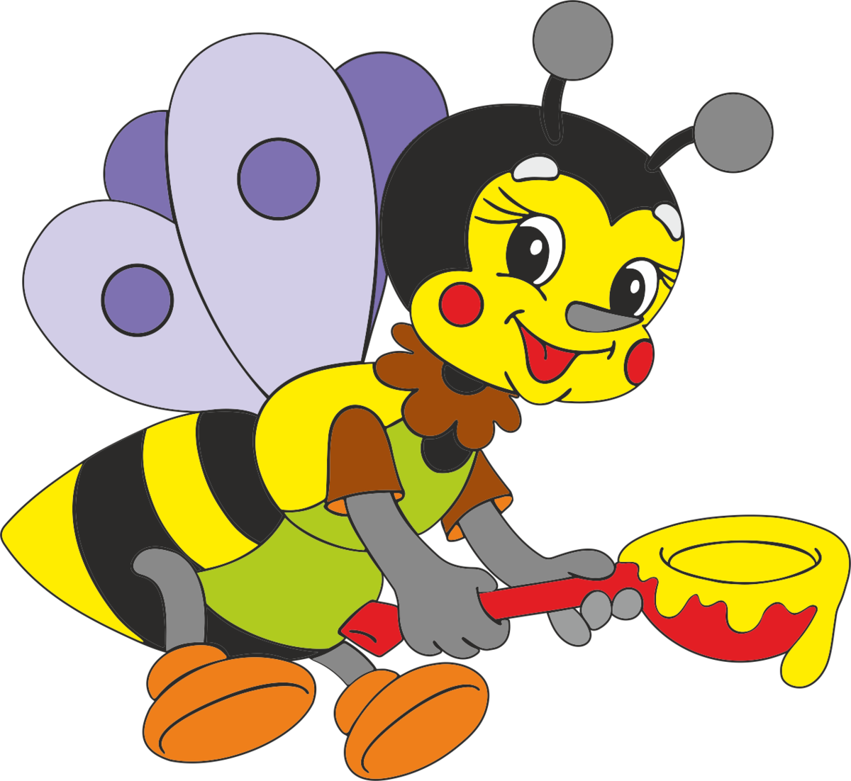 Наклейки "пчелки"