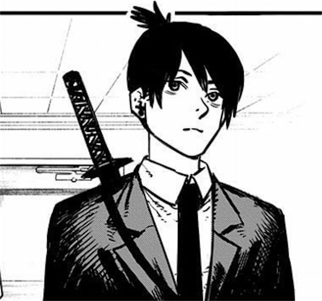 Человек бензопила Пауэр Манга