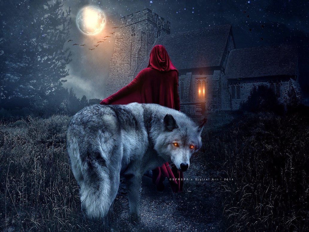 Фиолетовый волк