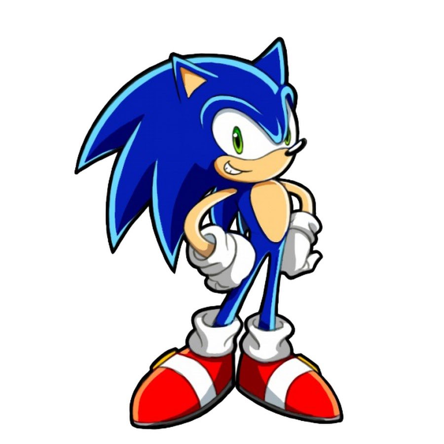 Sonic на белом фоне