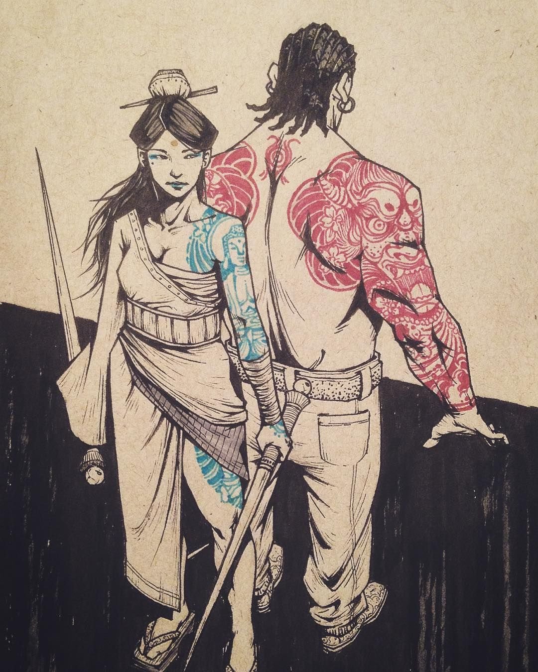 Ронин атака Самурай бой