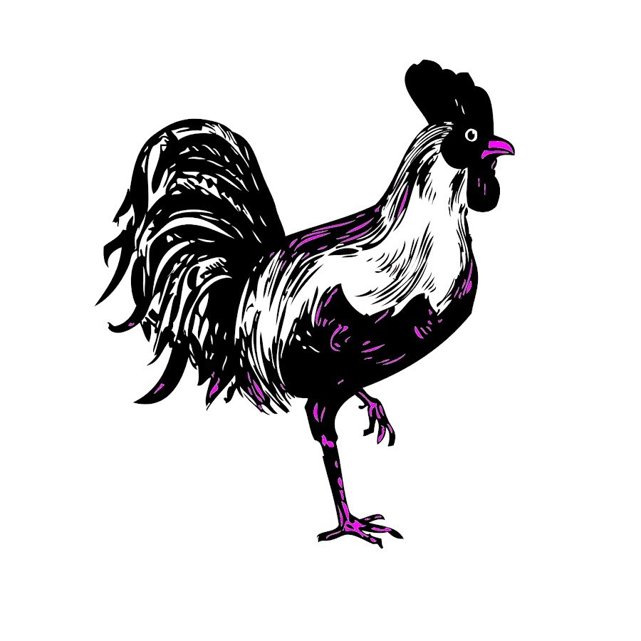 Курица графический рисунок