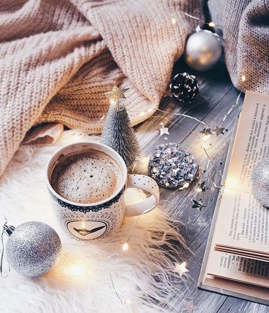 Кофе новый год Эстетика
