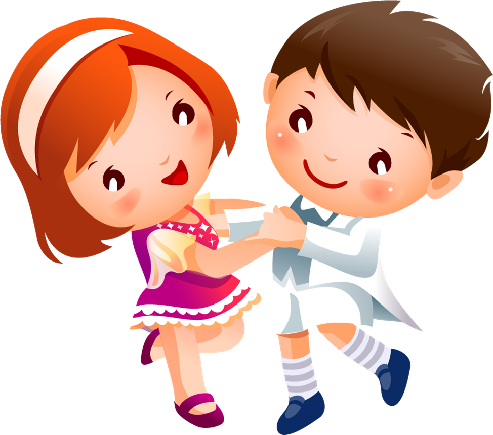 Дети танцуют мультяшные