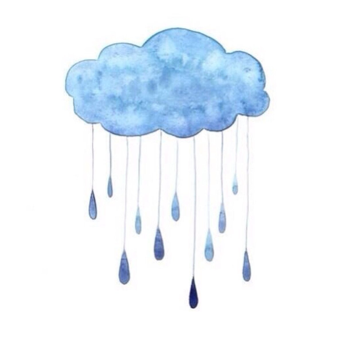 Туча с дождиком вектор