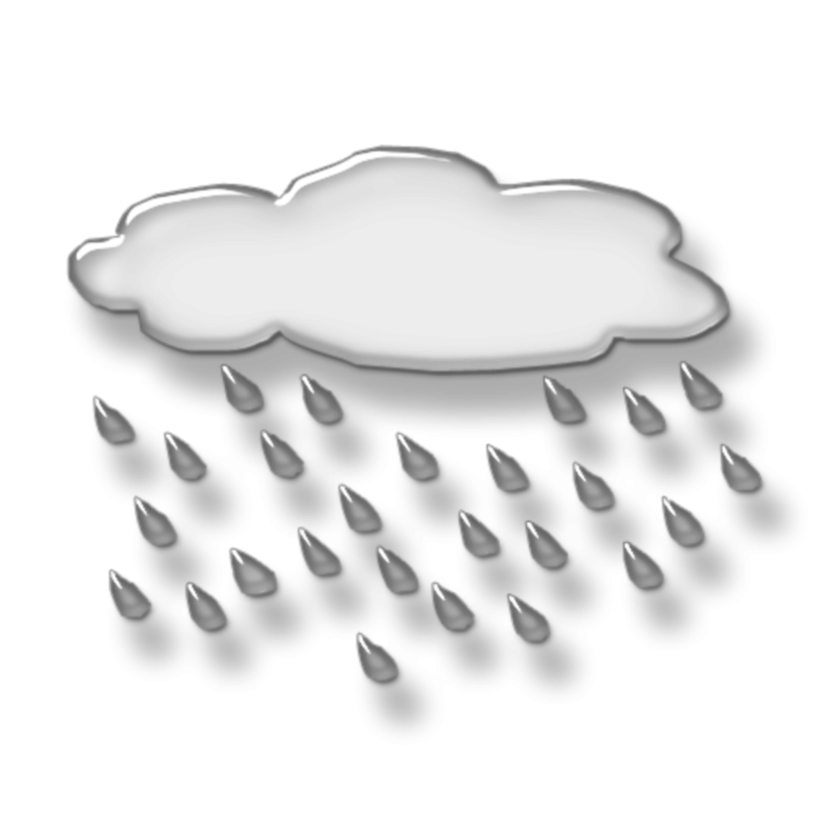 Капли дождя на прозрачном фоне