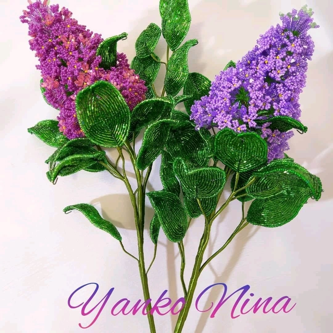 Ветка сирени силиконовая