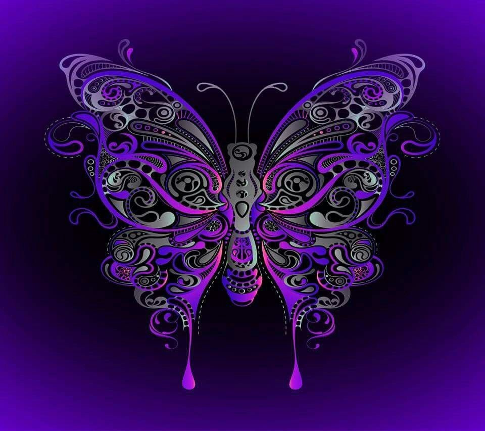 Сиреневые бабочки