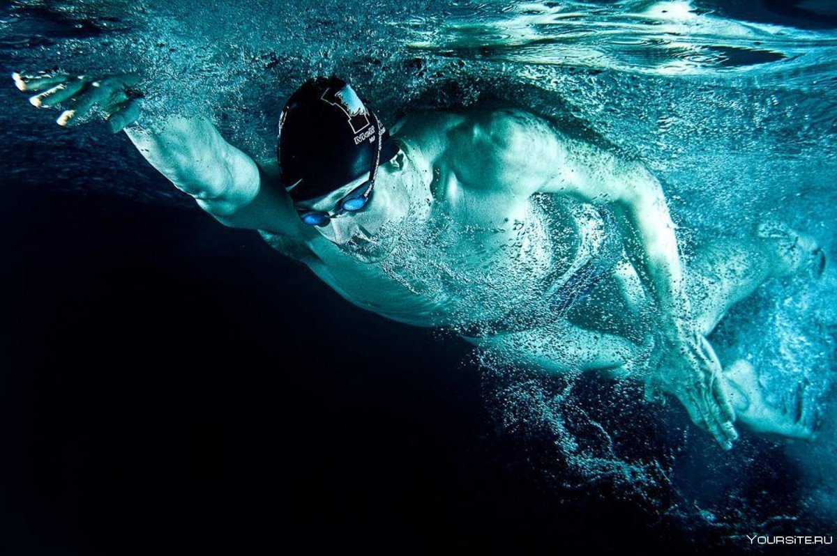 Майкл Фелпс под водой