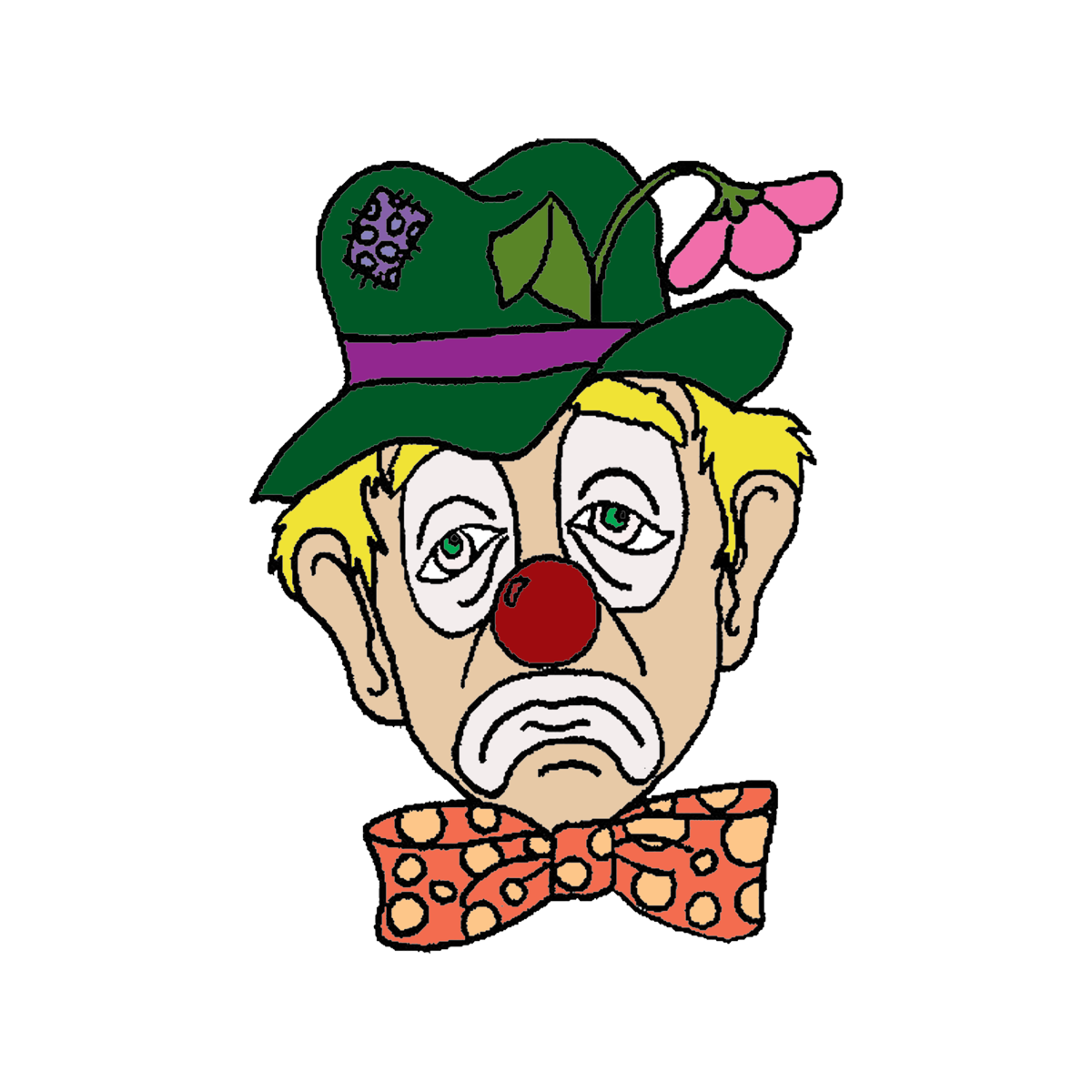 Маска грустного клоуна