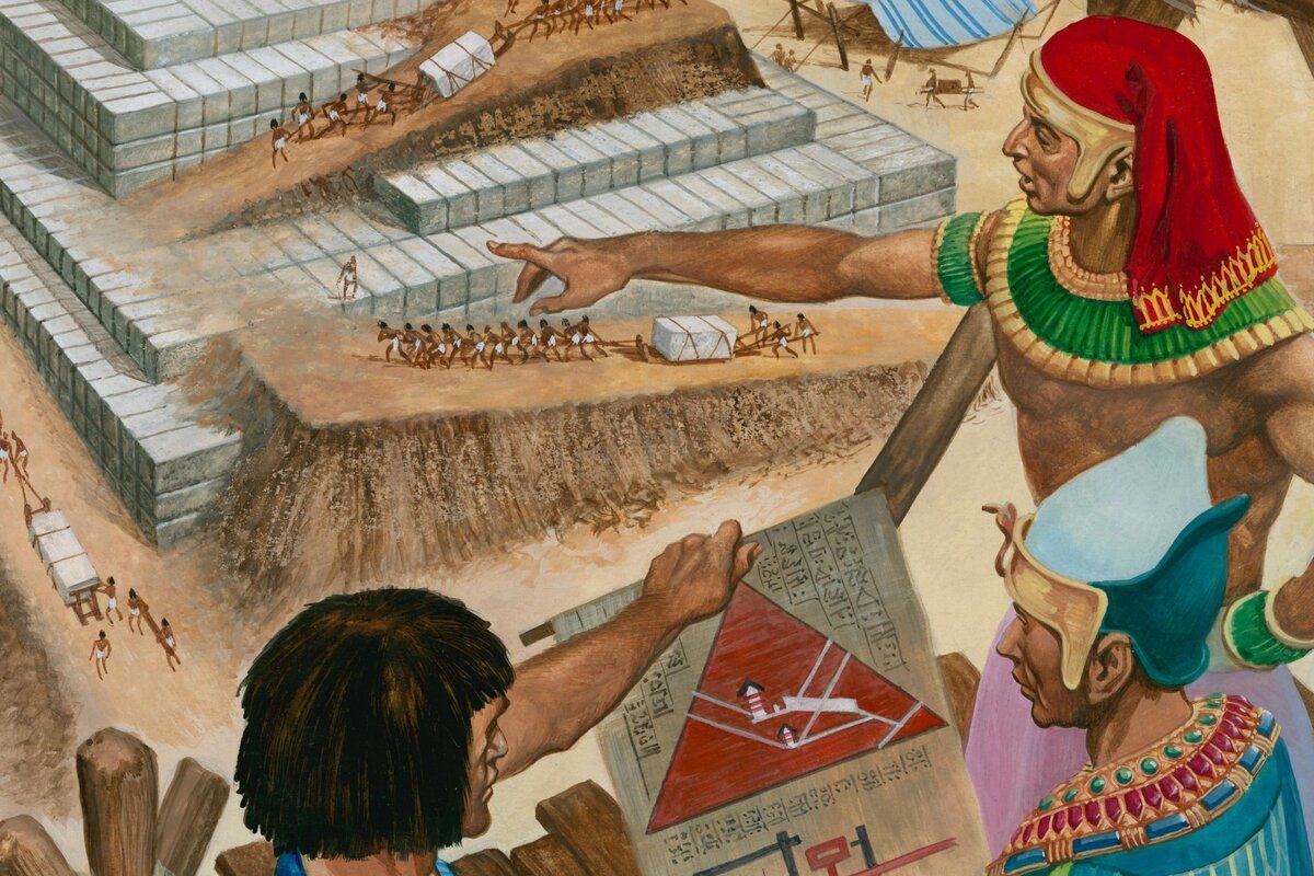 Pyramids build by slaves
