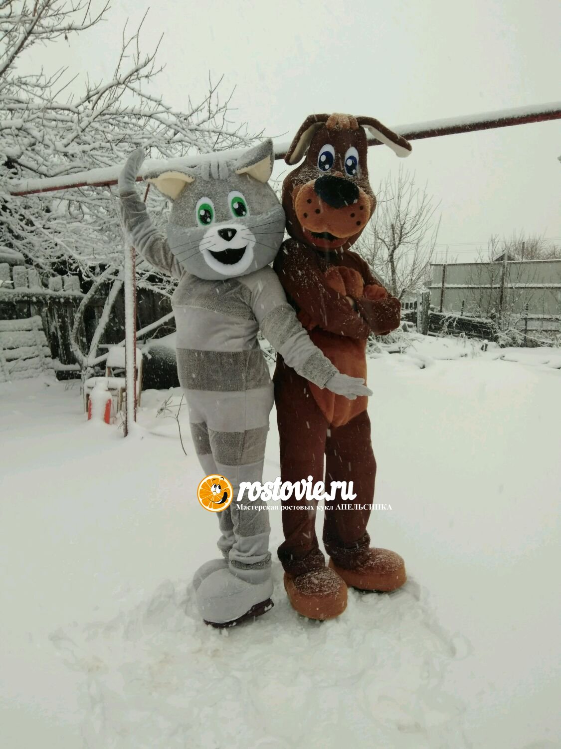 Кот Матроскин тростевая кукла