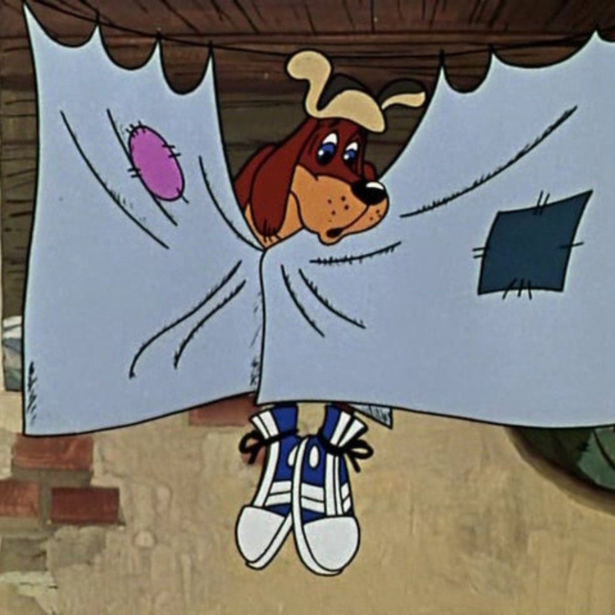 Шарик из Простоквашино в кедах