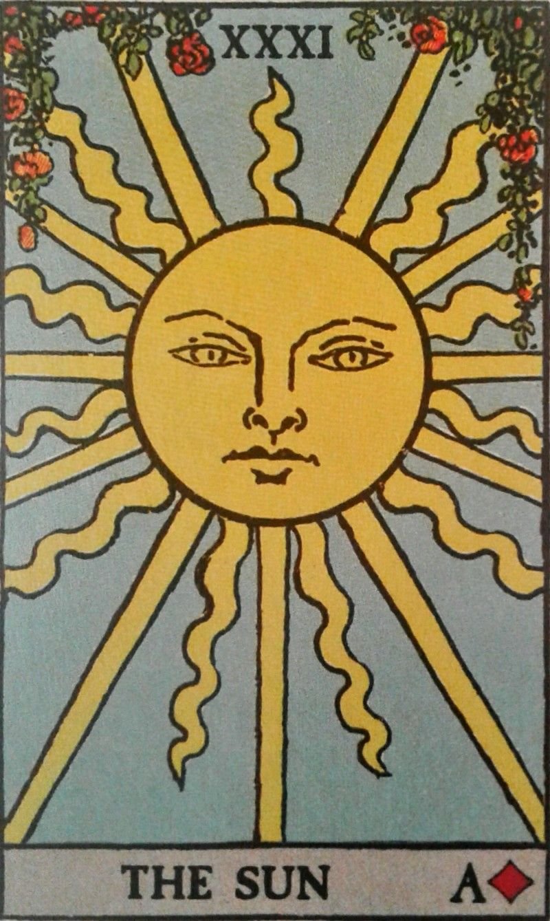 Аркан солнце Таро Уэйта