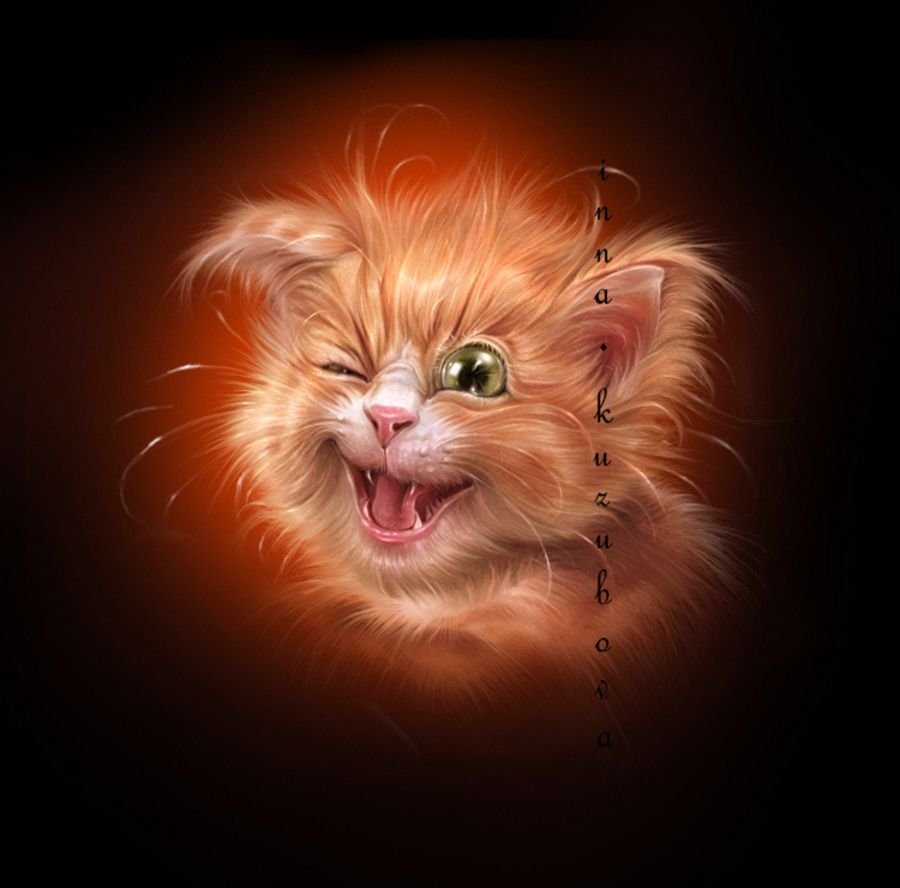 Шкодный рыжий кот