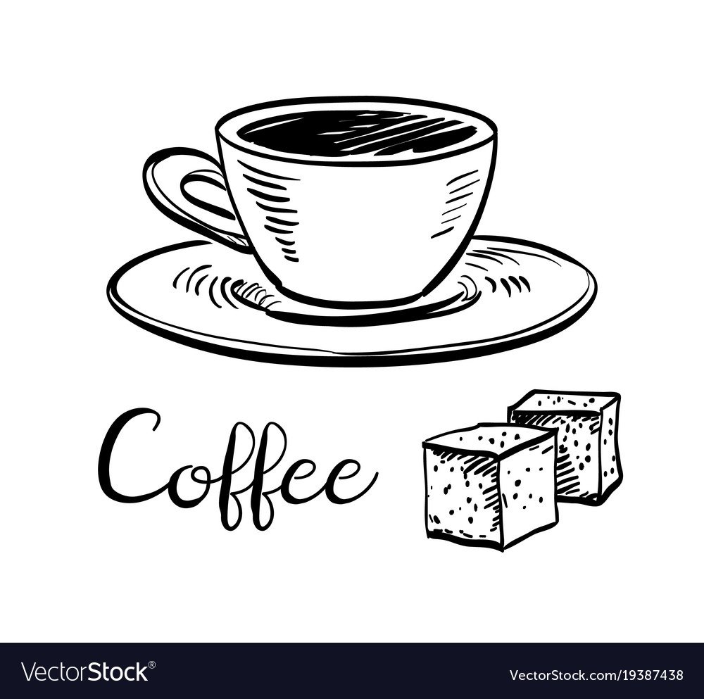 Раскраска чай и кофе