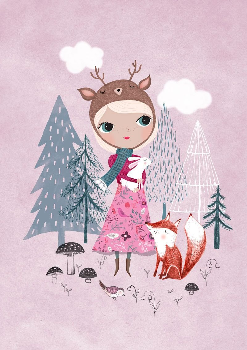 Новогодние детские постеры