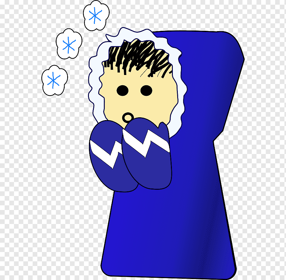 Холод на прозрачном фоне