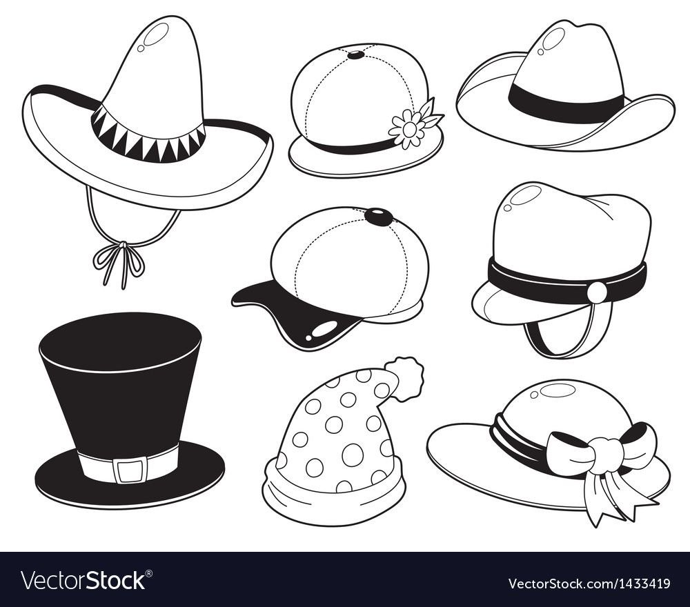 Эскиз девушка в широкополой шляпе