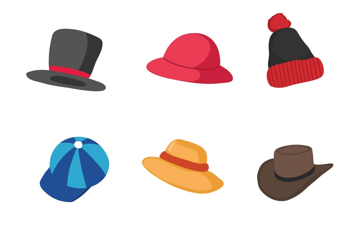 Графический рисунок шляпы