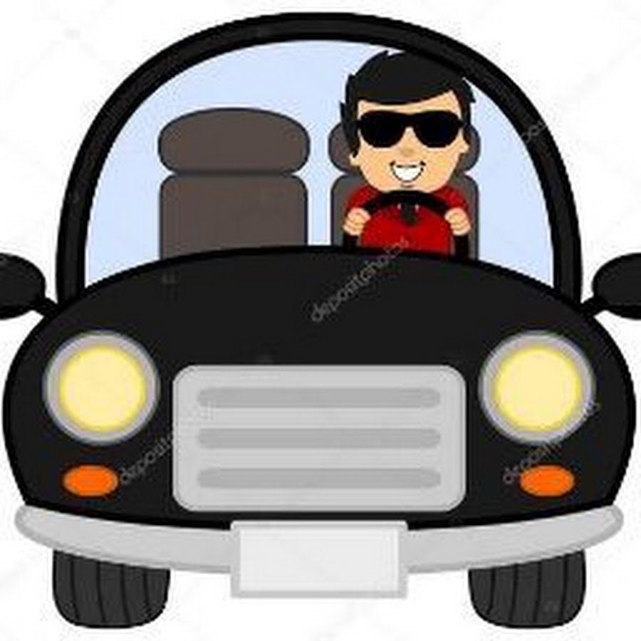 Машина с водителем вектор