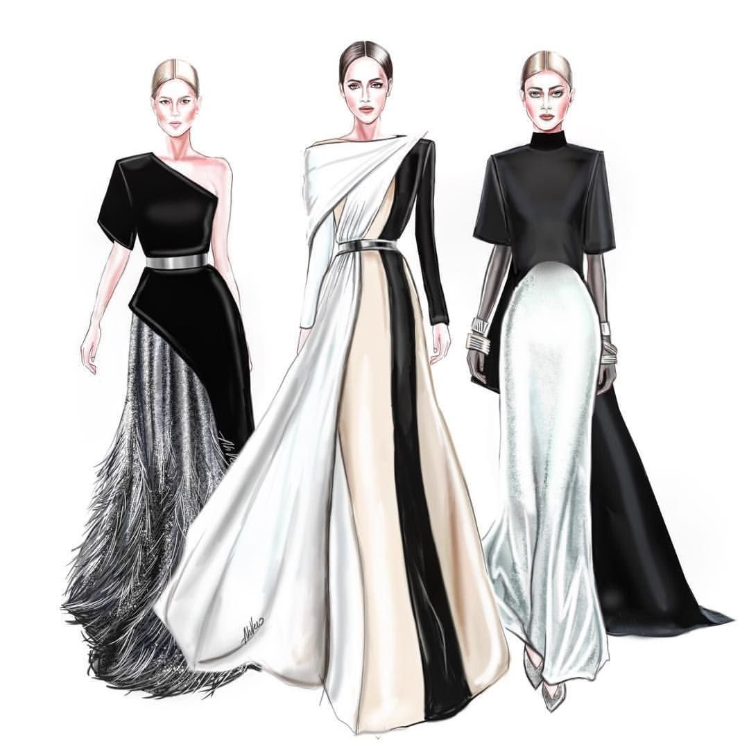 Эскизы известных дизайнеров