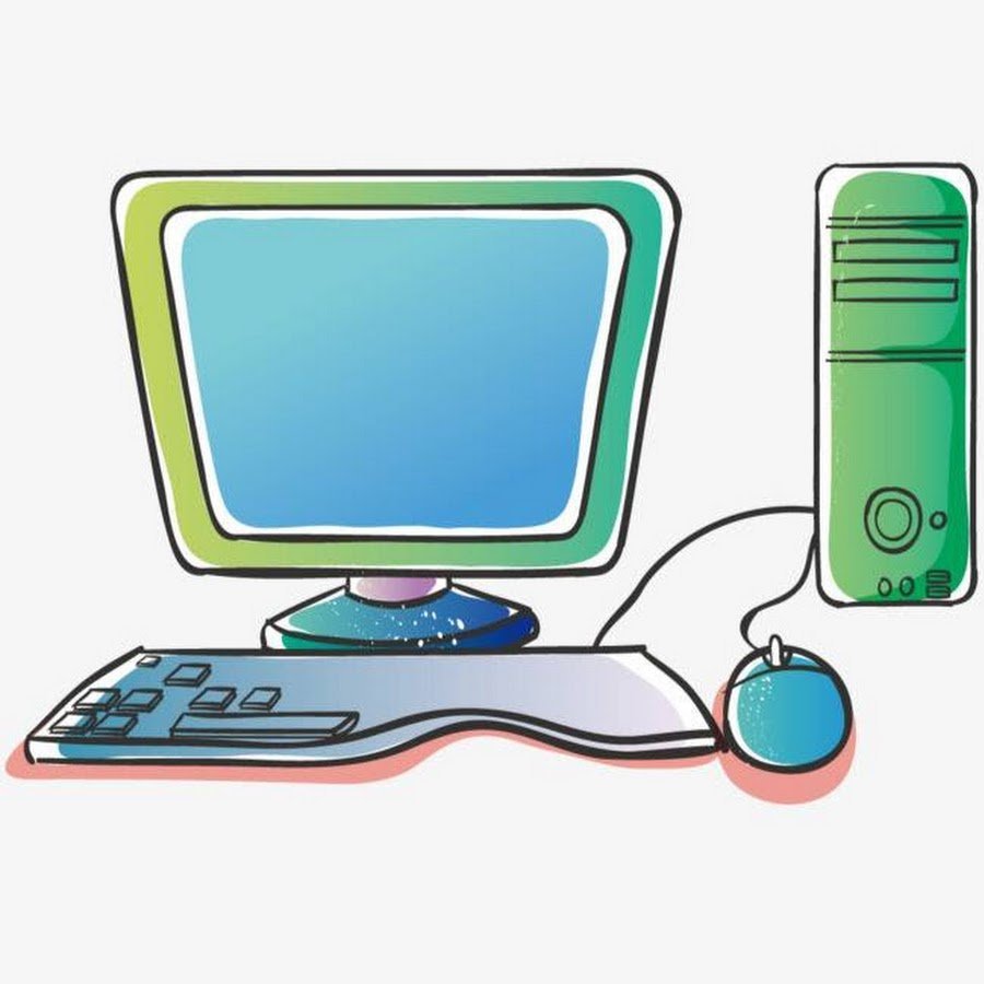 Мультяшное изображение компьютера