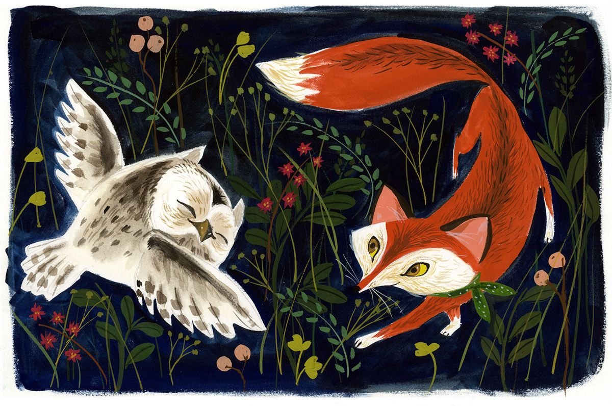 Друзья Сова и лиса