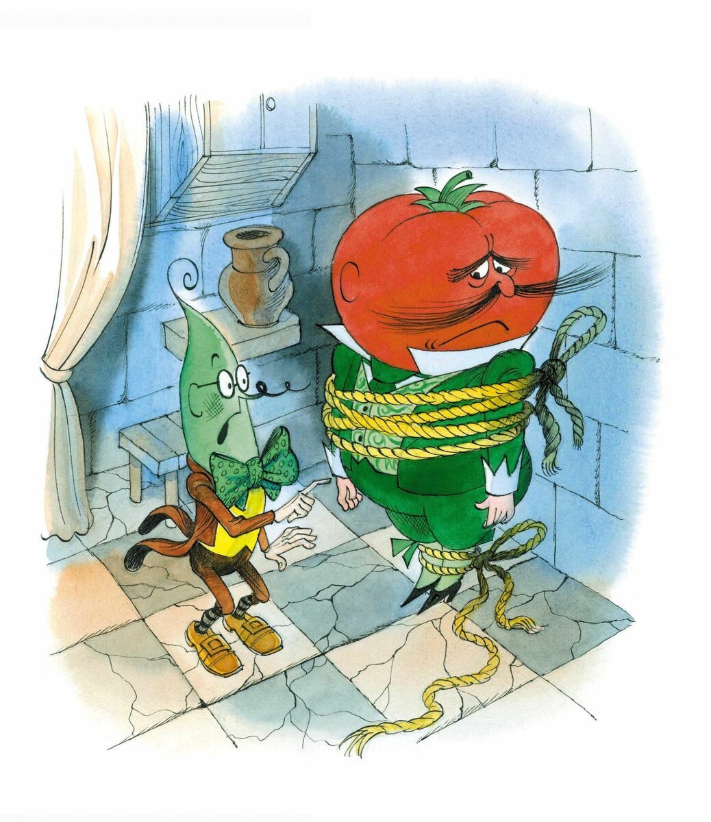 Диафильм Чиполлино часть 1