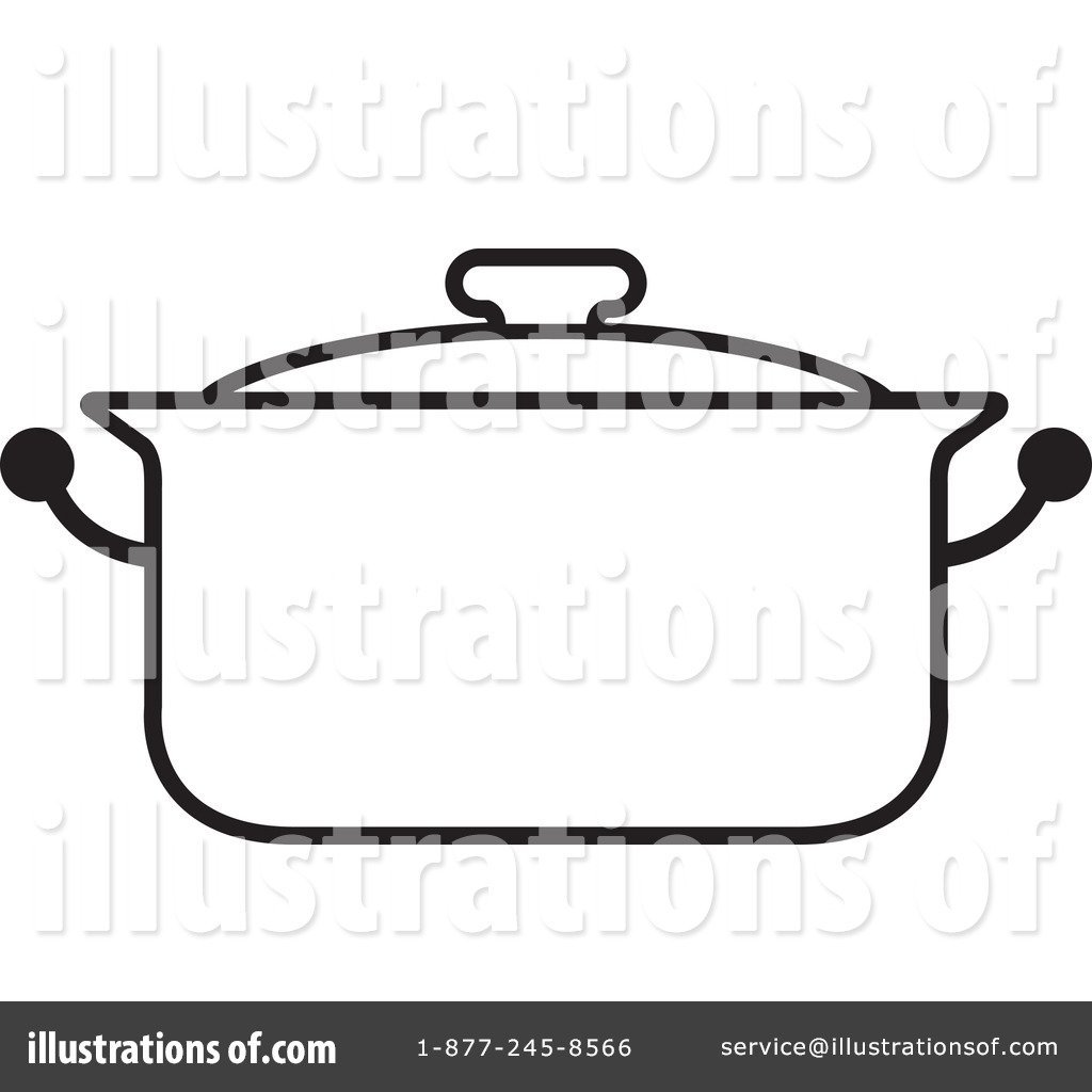 Кастрюля кипит вектор