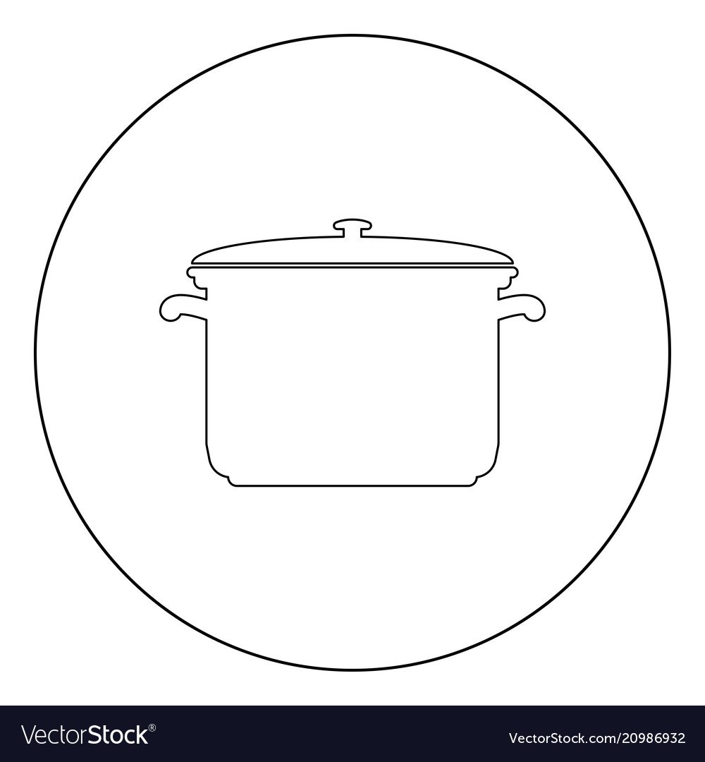 Раскраска кастрюля с супом