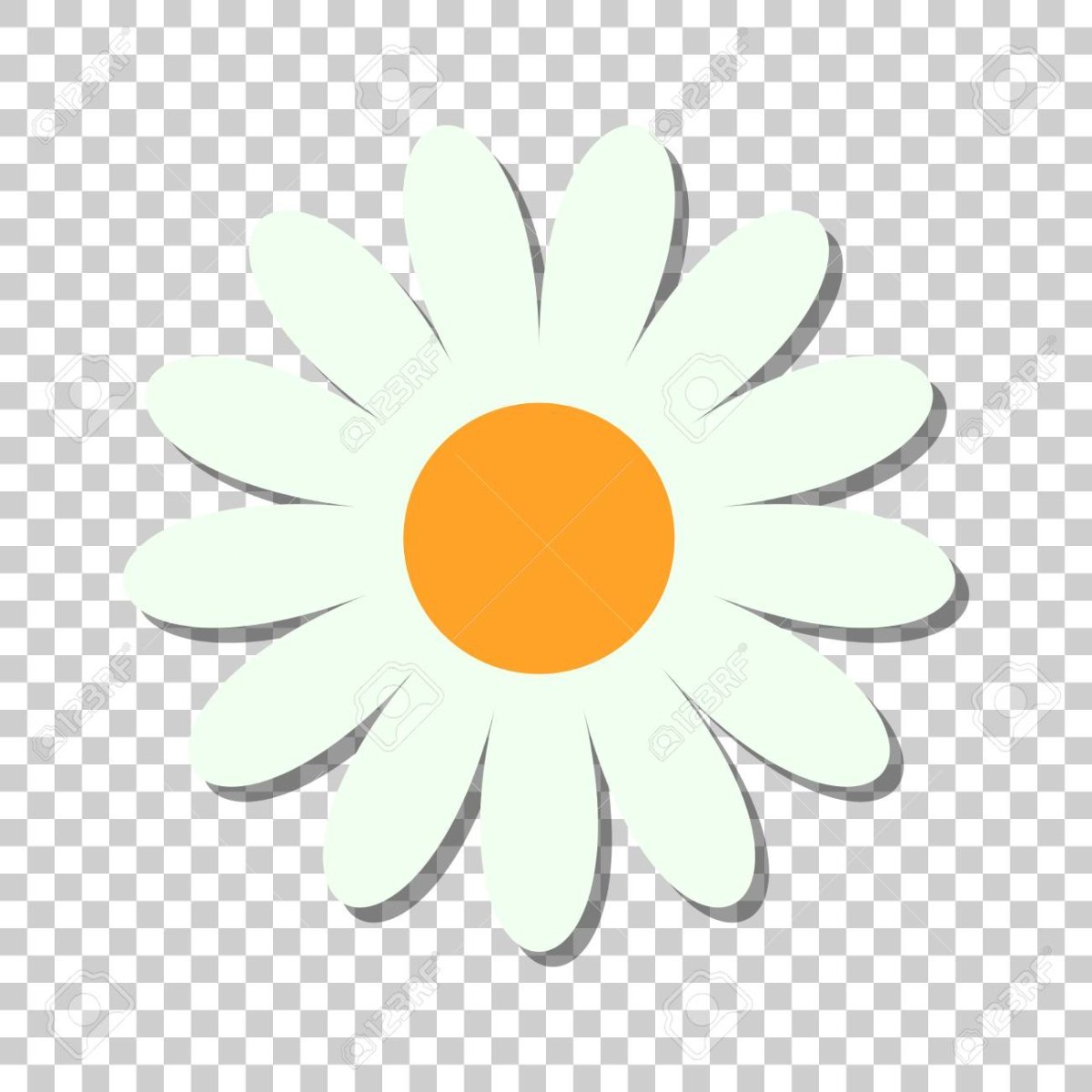 Цветок Ромашка логотип