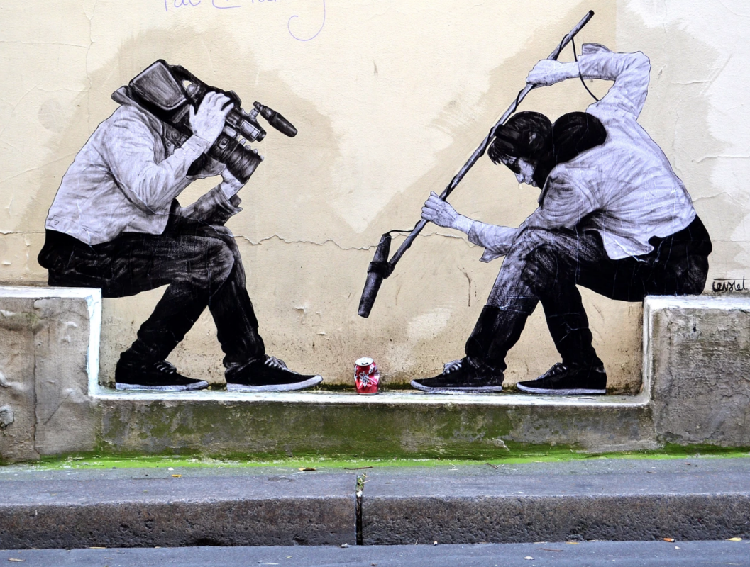 Уличный художник Levalet