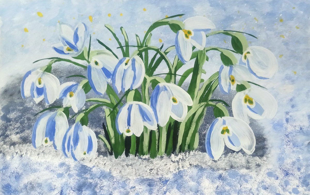 Рисование весенних цветов
