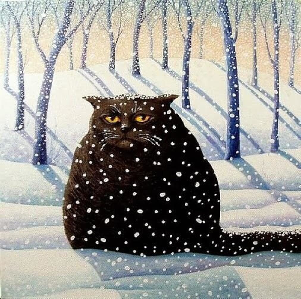 Зимний кот