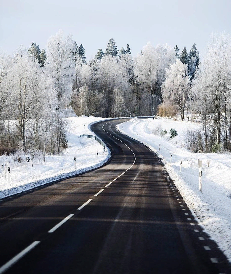 Открытка удачи на дорогах