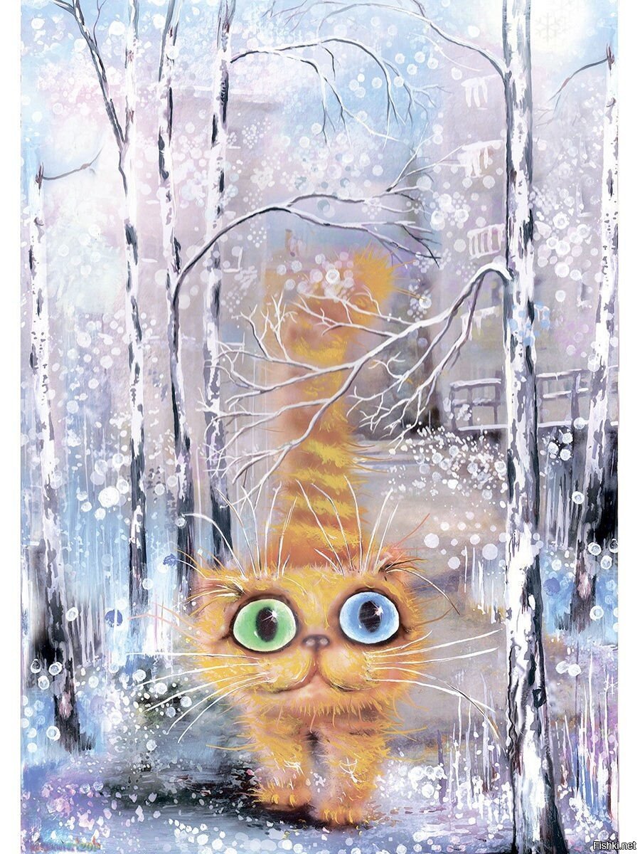 Кошки картины художника Касьянова Бориса