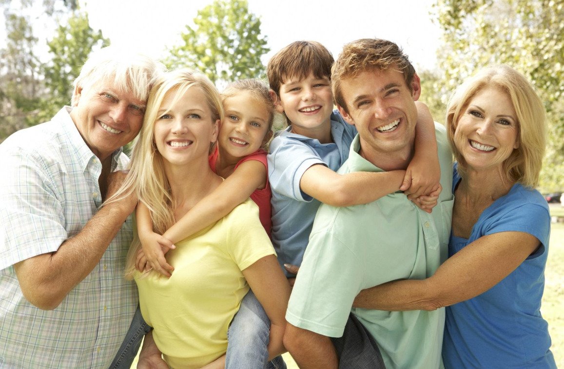 Семья взрослые дети