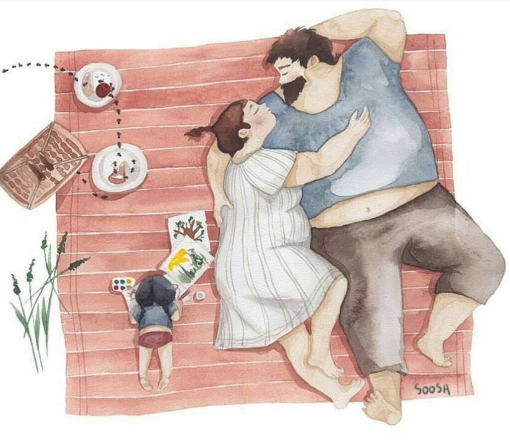 Soosh иллюстрации о семье