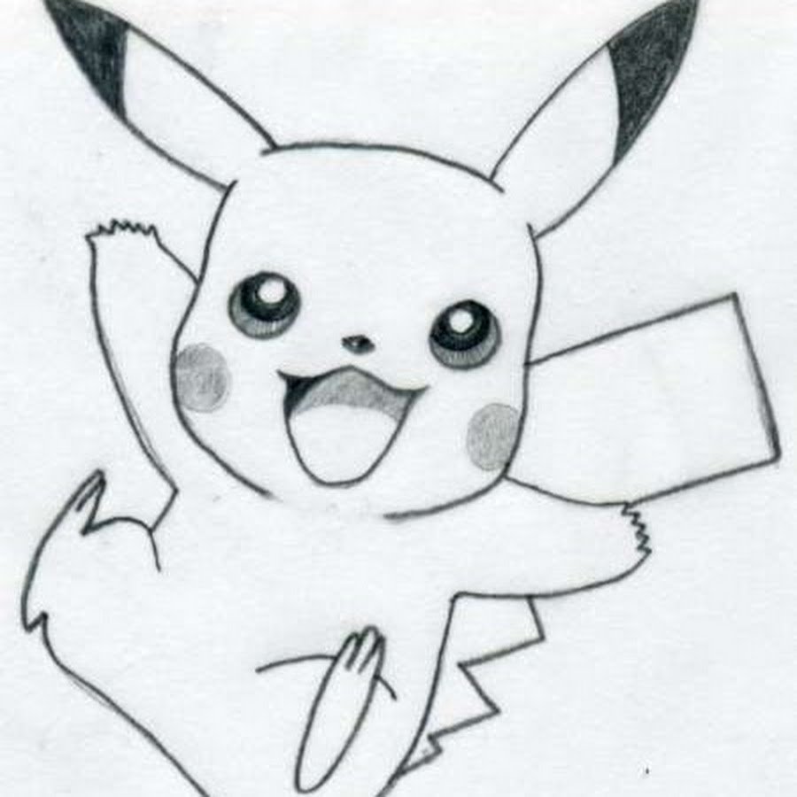 Скетчи милые Пикачу