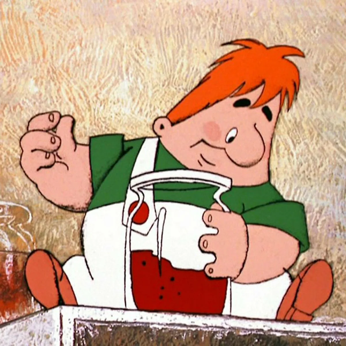 Карлсон и торт со свечками