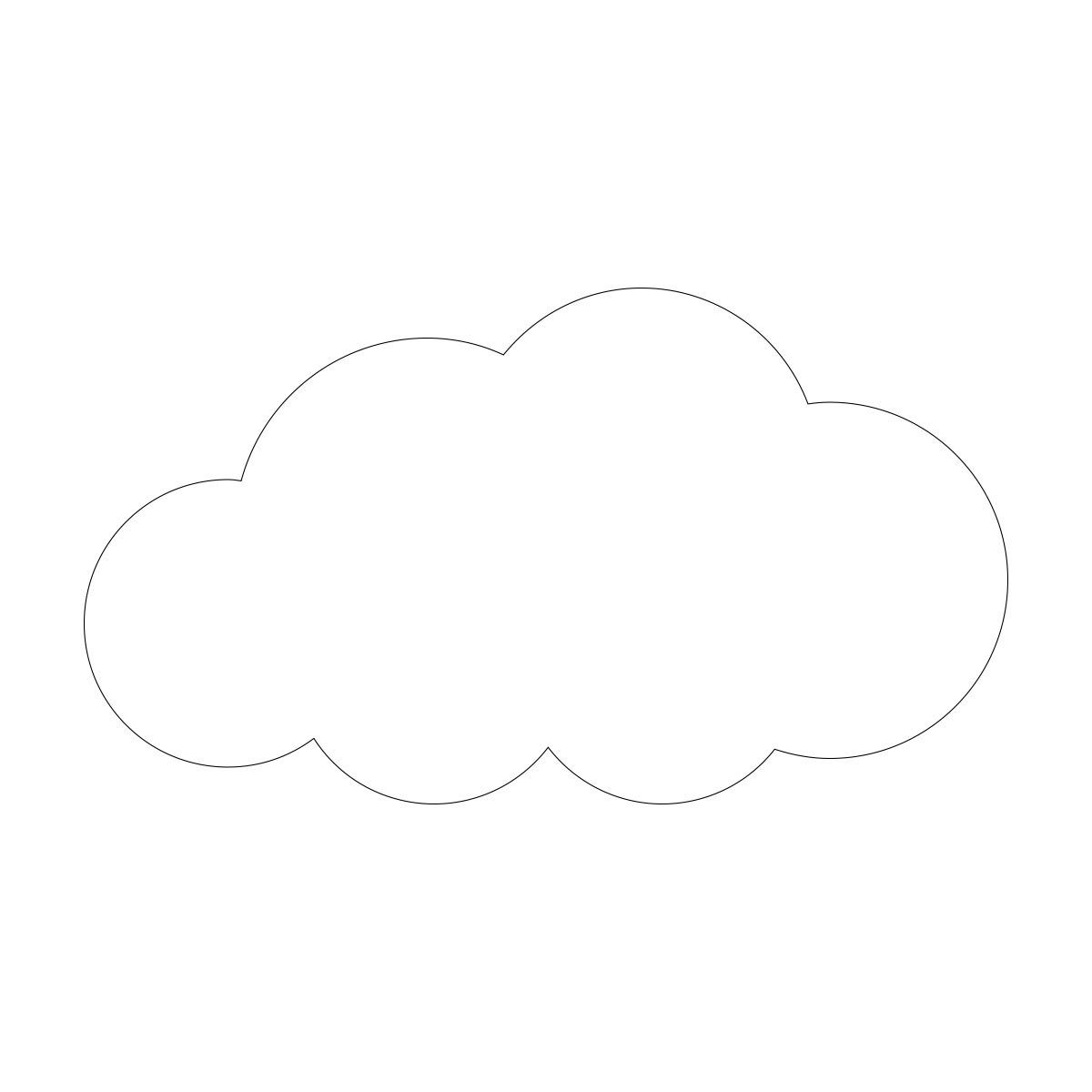 Облачко шаблон