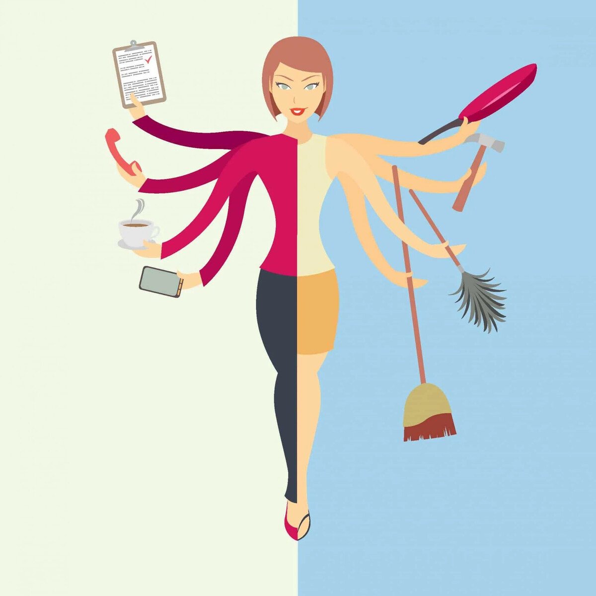 Многозадачность женщины