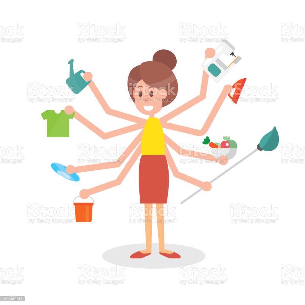 Многорукий человек