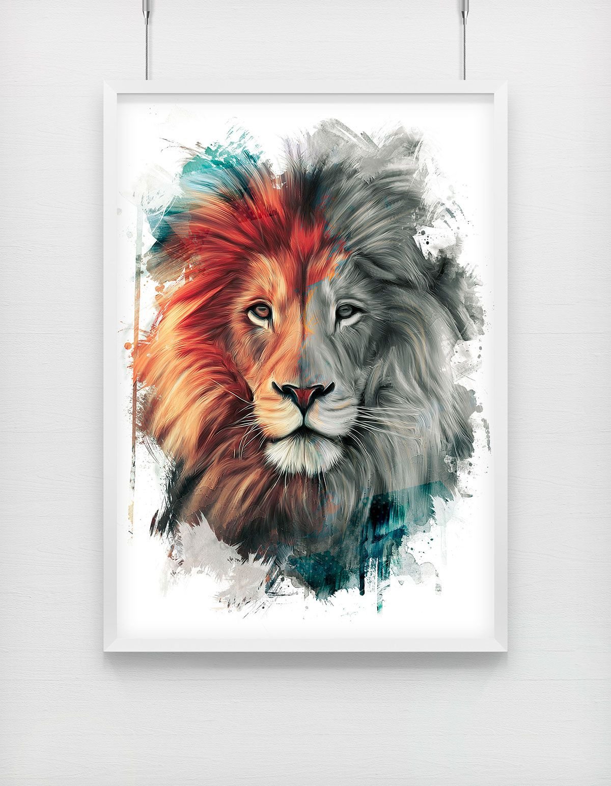 Лев арт Графика