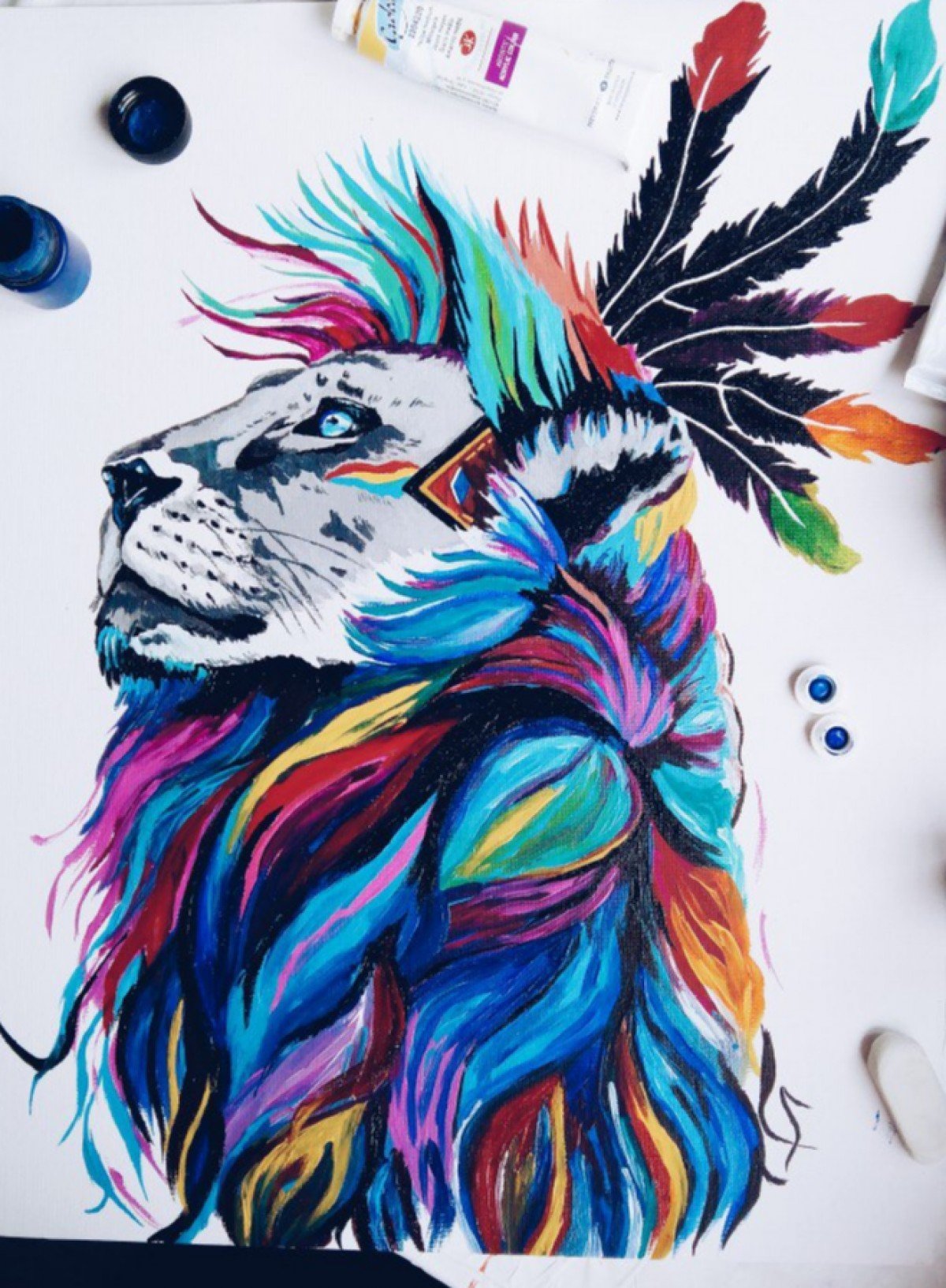 Хипстерский Лев вектор